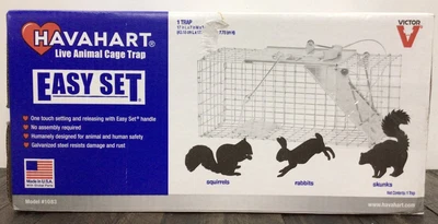 $49.99 • Buy Havahart Live Animal Cage Trap, Easy Set, 17x7x7 - Model #1083