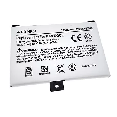 New Battery For Barnes & Noble BNRV100 BNRB454261 NOOK Classic First Edition • $13.89