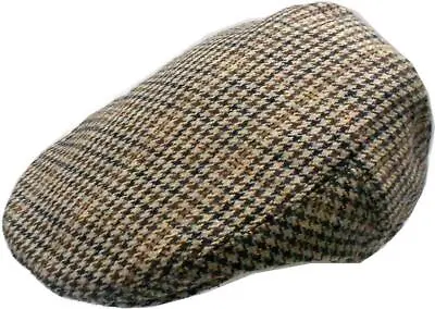 Men's Wool Blend Houndstooth Ivy Golf Driver Hat Irish Hunting Gatsby Flat Cap • $14.99