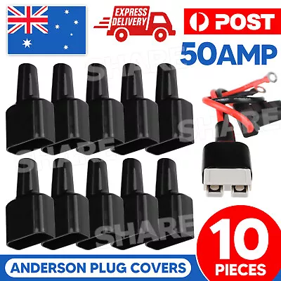 10x Waterproof For Anderson Style 50A Plug Dust Cable Sheath Cover 50A /50AMP • $13.95