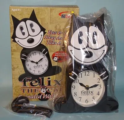NJ Croce Felix The Cat 3D Motion Wall Clock Authentic Original NEW Boxed FREESHP • $97.77