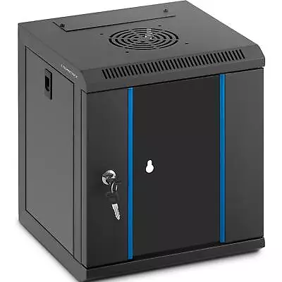 Server Rack - 10 Inches - 6 U - Lockable - Up To 60 Kg - Black Server Cabinet Ne • £85