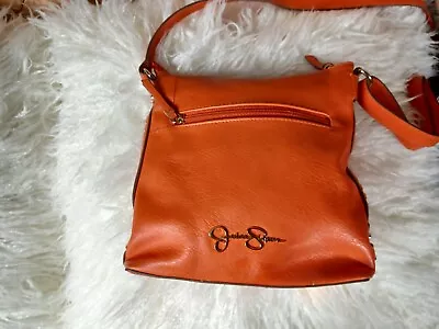 $12 • Buy Orange Leather Jessica Simpson Handbag