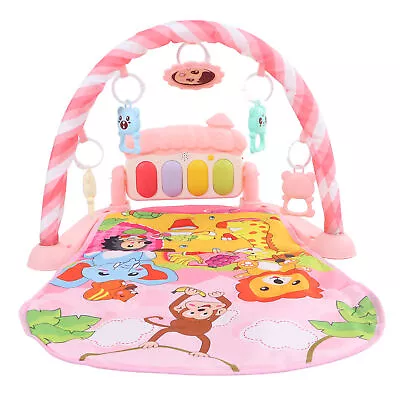 (Pink)Baby Play Mat Gym Infant Playmat Piano Musical Early Education Crawling • £21.42