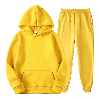 Men's Tracksuit 2 Piece Casual Outfit Sweatsuit Jogger Pants Suit Set Sportswear • $45.47