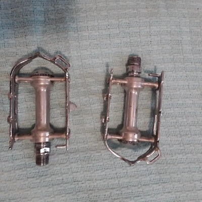 $34.99 • Buy Vintage 70's  Campagnolo Nuovo Record Road Bike Pedals 9/16th Threaded!