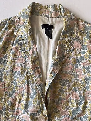 J Crew Blazer Liberty Print Lightweight Jacket Size US 4 • $40