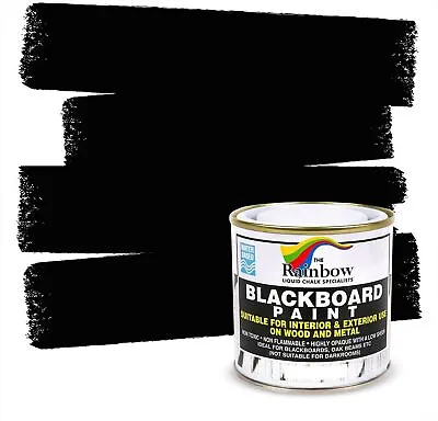 Chalkboard Blackboard Paint - Black 8.5oz - Brush On Wood Or Any Surface - Matte • $22.99