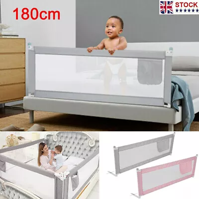 Kids Bed Guard Toddler's Safety Bedguard Adjustable Sleeper Bed Rail 180*80CM • £20.99