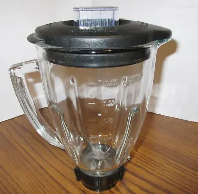 $23.85 • Buy Oster Osterizer 6 Cup 1.25L Glass Replacement Blender Jar 148381 W Blade And Lid