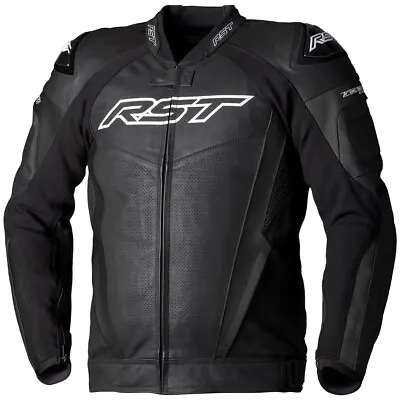 RST Tractech EVO 5 Leather Motorcycle Jacket - Black • $372.99