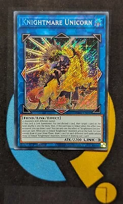 RA01-EN043 Knightmare Unicorn Alt Art Secret Rare 1st Edition YuGiOh • £1.75