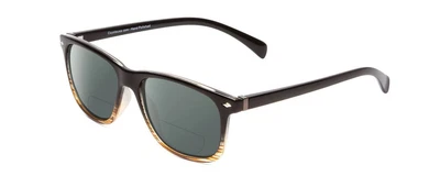 $72.95 • Buy Coyote Dakota Unisex Square Polarized BiFOCAL Sunglasses In Dark Brown Fade 51mm