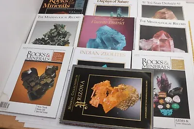 The Mineralogical Record Books Magazines Lot Minerals Rocks Crystals Assorted • $8