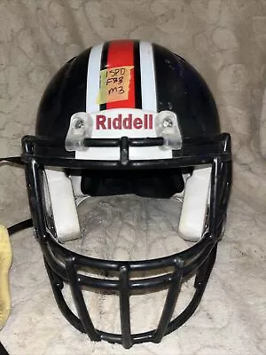 Riddell Speed Small Football Helmet (Flat Black W/ Black Face Mask) • $55