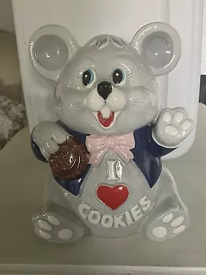 Vintage Mouse Cookie Jar “ I Love Cookies” Gailstyn Sutton Japan Towie Houseware • $59.96