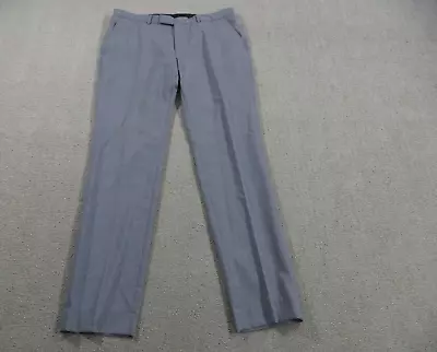 Ben Sherman Dress Pants Mens 34x32 Blue Wool Houndstooth Casual Formal • $24.95