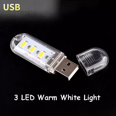 Mini Portable USB LED Flexible Night Light Desk Reading Lights For Laptop Mobile • $5.15