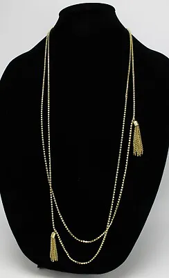 J.Crew Gleaming Rhinestone Tassel Necklace New With $85 Tags #21238 • $14.99