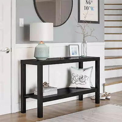 Console Table Black Oak Thick Hollow Core Construction • $64.49