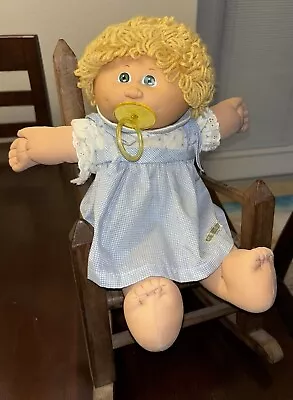 RARE Vintage Cabbage Patch Kid W/Pacifier Head Mold #4 - 1984 Blonde Loose Loops • $65