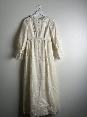 VINTAGE AUTHENTIC EMMA DOMB Dress Lace FORMAL • $25