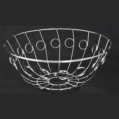 Metal Fruit Basket Holder Kitchen Dinning Table Decoration Fruit Bowl  • £7.59