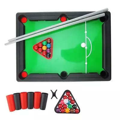 Mini Billiard Ball Snooker Pool Table Top Game Set Kids Toy Hot V4 • $10.03