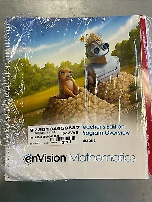 2020 EnVision Mathematics Grade 3 Teacher's Edition Set Prog Overview Vols 1&2 • $299.95