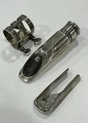 Vintage Selmer Paris Silver Metal Alto Sax C* Short Saxophone Mouthpiece Rare • $199