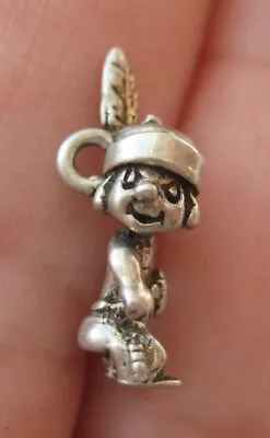 VINTAGE Sterling LITTLE HIAWATHA Silver Charm WALT DISNEY • $48