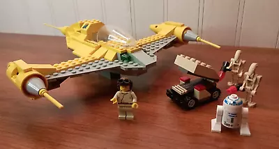 LEGO Star Wars: Naboo Fighter (7141) 100% Complete W/instructions And 4 Minifigs • $32