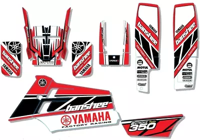 Kit Graphics Decals Stickers For Yamaha BANSHEE 350 Red All Years Fast Ship • $106.25