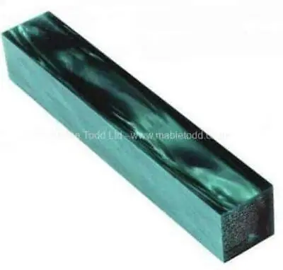 Teal Pearl - Acrylic Kirinite Pen Blank • £4.99