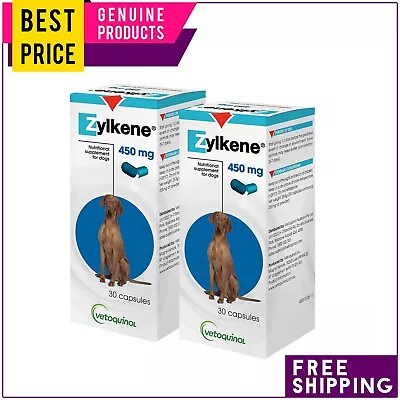 Zylkene Nutritional Supplement For Dogs 450 MG 60 Capsules 15 To 60 Kg • $162.95