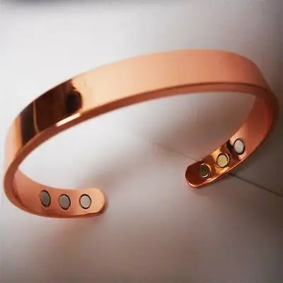 £4.40 • Buy Pure Copper Bracelet Magnetic Healing Bio Therapy Arthritis Pain Relief Bangle U