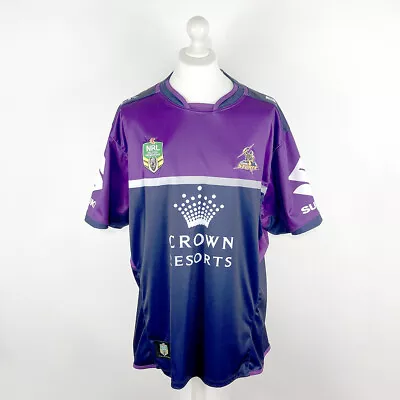 Melbourne Storm — Nrl Rugby League Jersey Shirt — Blk — 2015 — 54–56  • £30