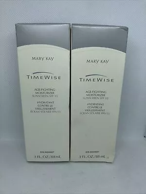 2 Pk Mary Kay TimeWise Age-Fighting Moisturizer SPF 15  - 3 Oz. NIB • $50.99