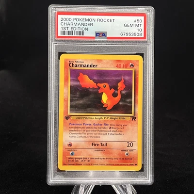 $99.99 • Buy Charmander #50 1st Edition Team Rocket 2000 Pokémon PSA 10 🔥