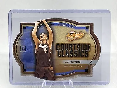 2002-03 Fleer Authentix Courtside Classics #10 Dirk Nowitzki NBA HOF Insert NM+ • $4.45