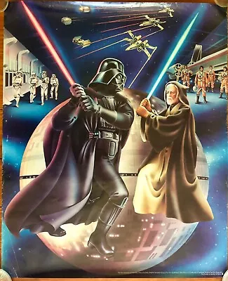 Vintage STAR WARS Poster 1978 By Ken Goldammer DARTH VADER + OBI-WAN KENOBI • $25