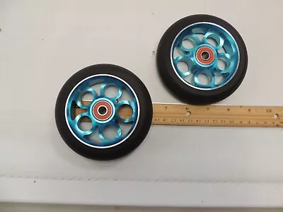 2Pcs 110mm Pro Scooter Wheels With Abec 9 Bearings Fit For MGP/Razor/Lucky Envy/ • $13.90