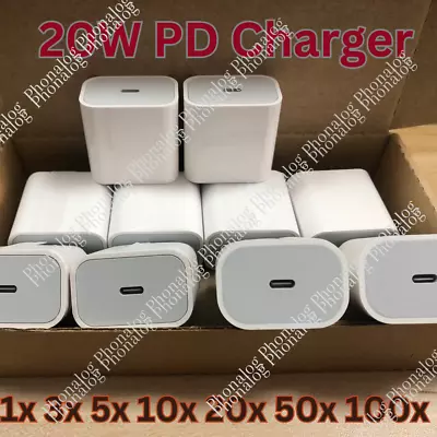 Lot 20W USB Type C Power Adapter Fast Charger Cube Block For IPhone IPad Android • $23.30