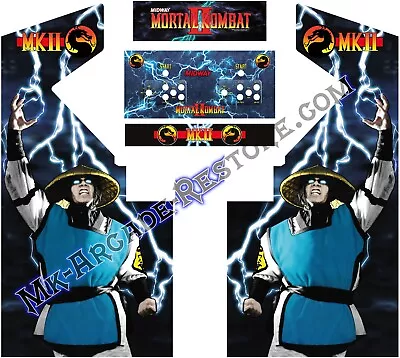 Mortal Kombat 2 TMNT Cab Side Art Arcade Cabinet Kit Artwork Graphics Decals • $319