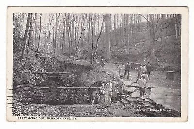 1927 Mammoth Cave Kentucky Tour Group Leaving Stairs Vintage Postcard Ky Old ! • $9.99