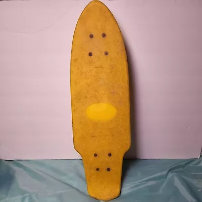 Original Vintage Makah Wedge Cheddar Cheese Yellow Plastic Skateboard 21.5”x 7”  • $54.99