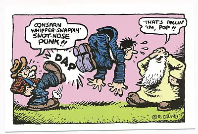 That's Tellin 'im Pop! Mr. Natural - R. Crumb Postcard 170 • $5.99