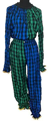 Vintage 2 Piece Handmade Adult Clown Costume - Women’s Medium • $59