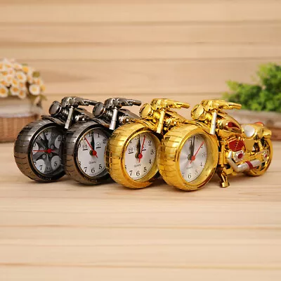 Bedroom Clock Motorcycle Alarm Clock Gold Creative Home Decoration Gift • $24.99