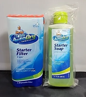 Mr. Clean Auto Dry Car Wash Starter Soap 6.7oz And Starter Filter New & Sealed • $29.99